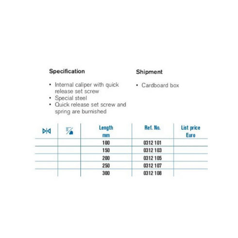 Internal Spring Caliper